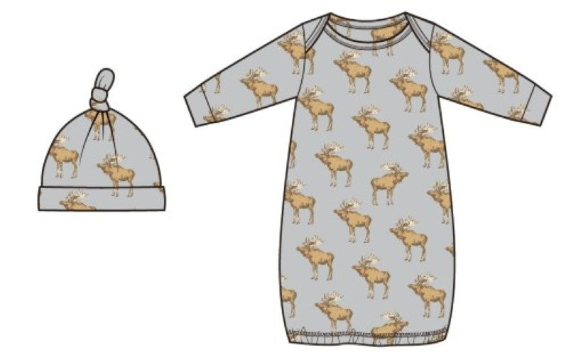 Moose Gown & Hat Set
