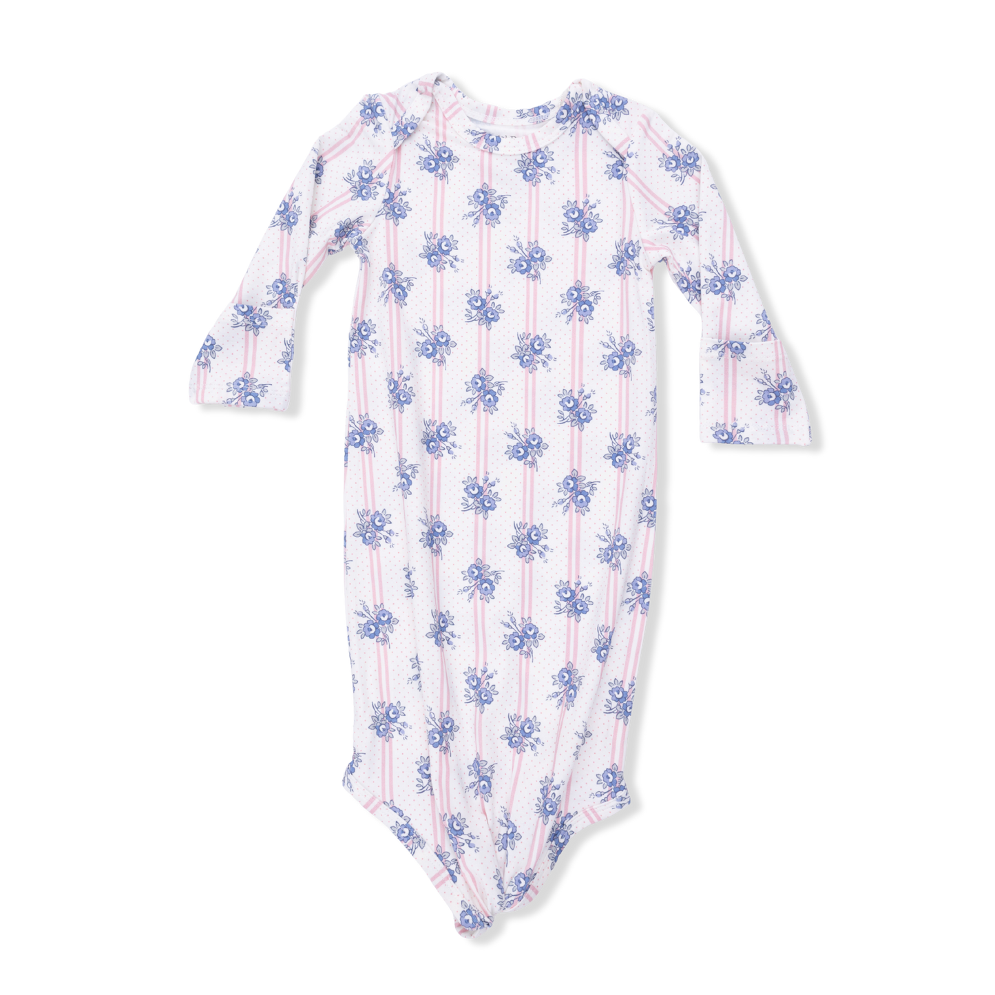 Stripe Dot Roses Knot Gown/HB