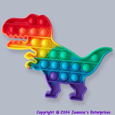 Rainbow Dinosaur Pop Fidgets