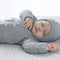 Grey Hooded Cable Cardigan
