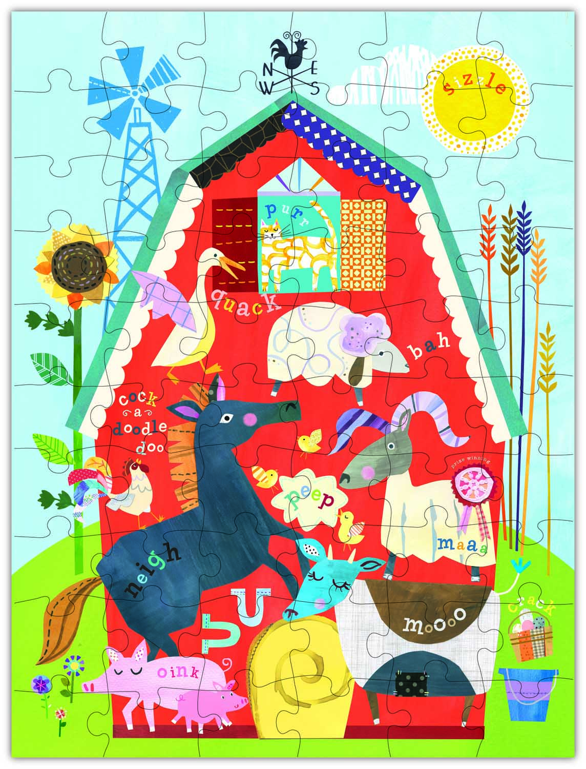 Busy Barnyard Floor Puzzle