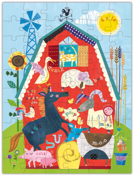 Busy Barnyard Floor Puzzle