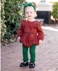 Evergreen Footless Ruffle Tights