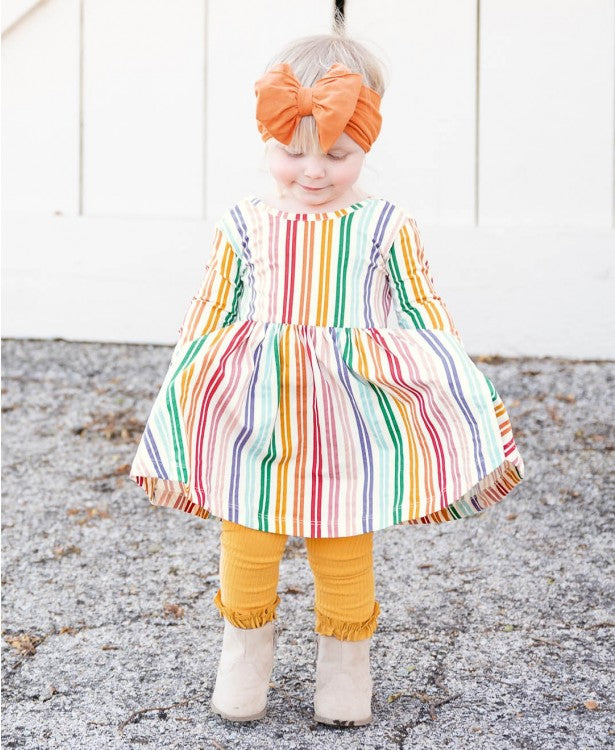 Honey Ribbed Footless Ruffle Tights